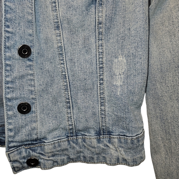 Gianni Bini Girls Jean Jacket Size M - Picture 5 of 6